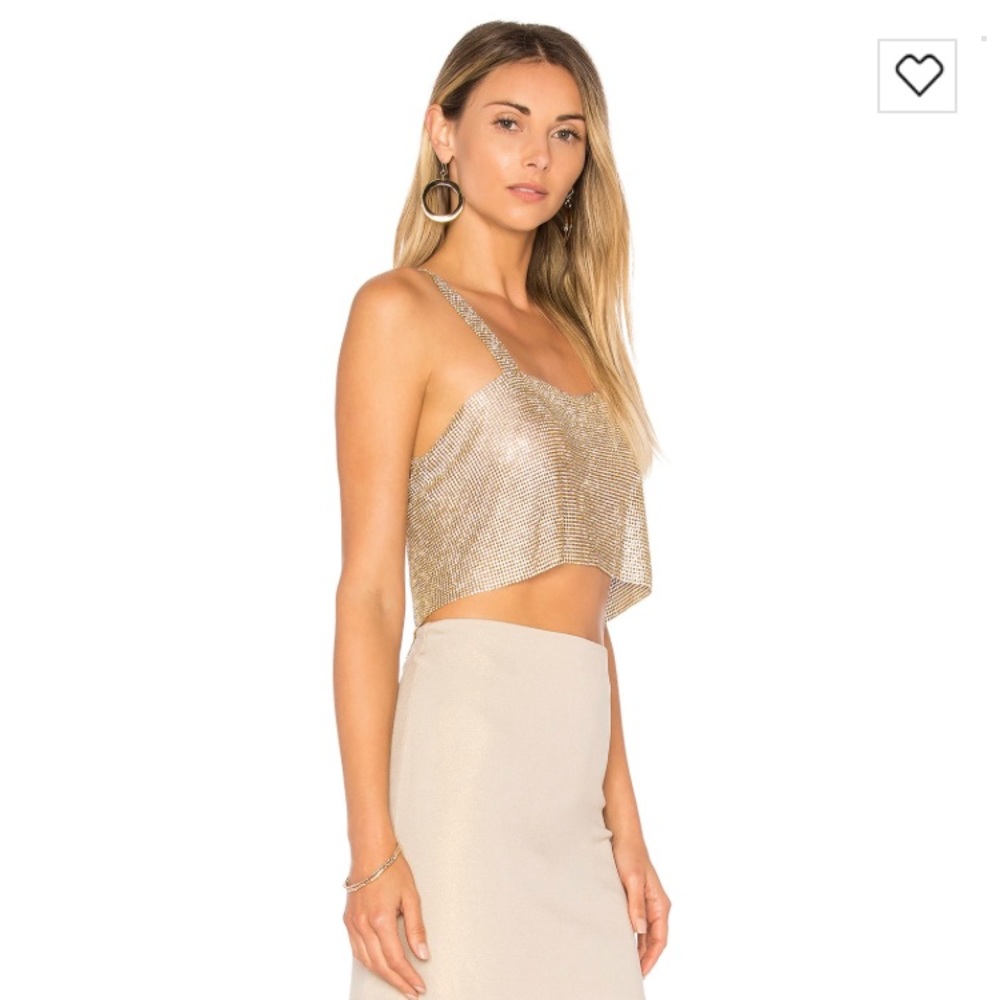 Revolve Frasier Sterling After Party Tank in Gold - Picture 3 of 4